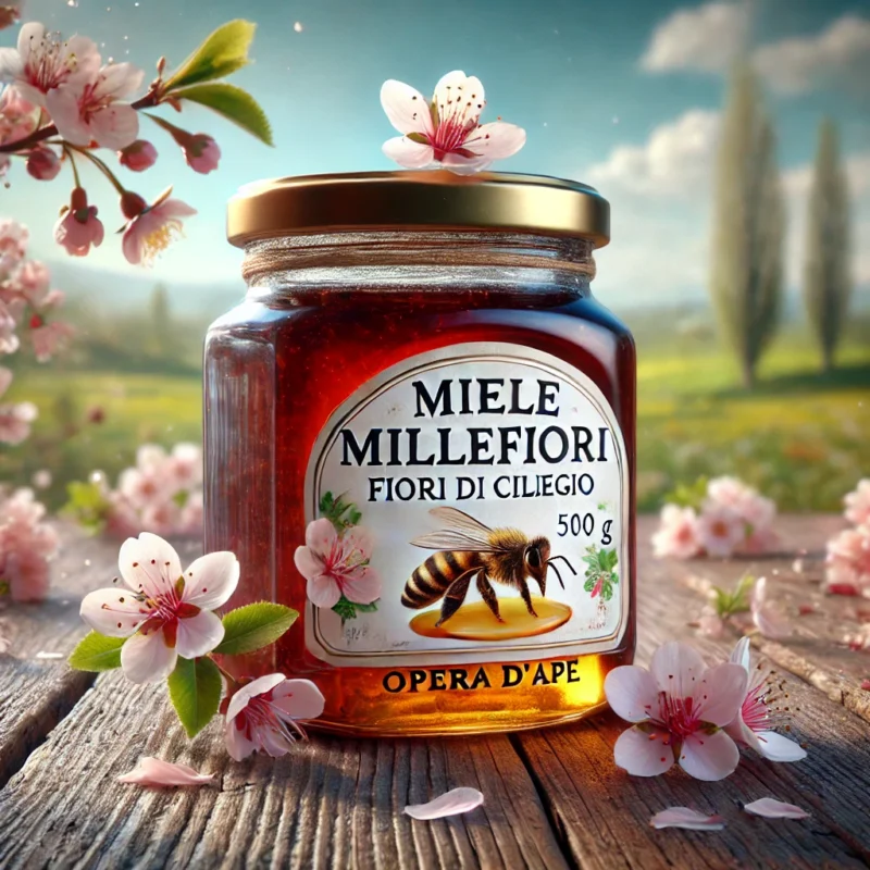 Miele-Millefiori Fiori di Ciliegio-opera d ape-top italia gourmet